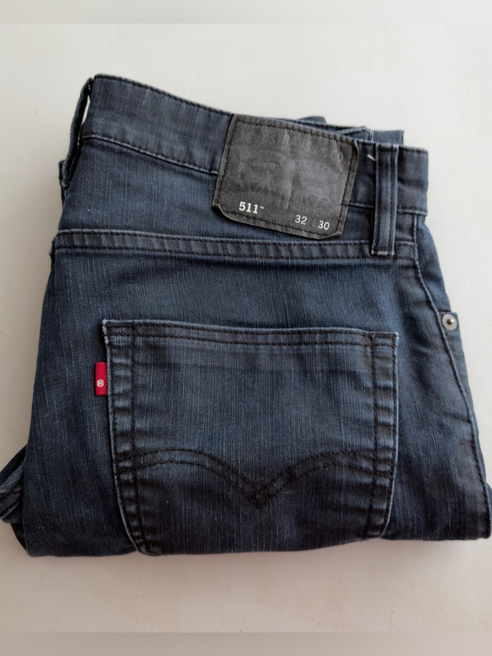 Levi's Men 511 Slim Fit Commuter Jeans Reflective Scotchlite Blue Indigo 32 X 30